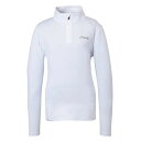 フェニックス(PHENIX)(レディース)ベーシック セットインスリーブ Ws 1/2ジップTシャツ ESW24LS51 WHITE