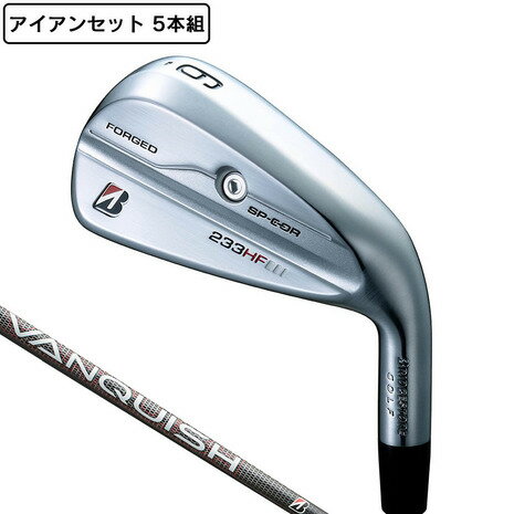 【1,500円OFFクーポン 6/5限定 2万円以上購入】ブリヂストンゴルフ（BRIDGESTONE GOLF）（メンズ）233HF アイアンセット 5本(6I〜9I PW)VANQUISH BS50i