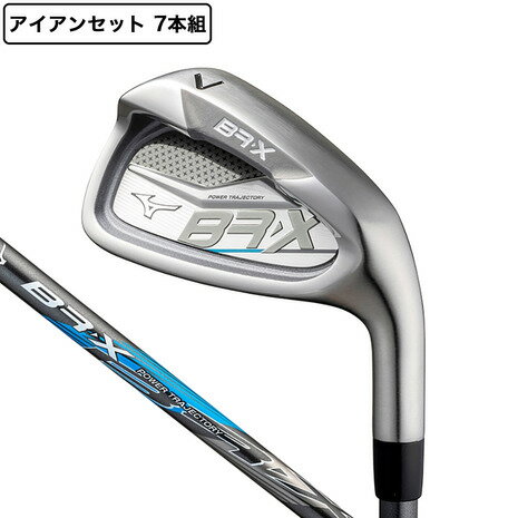 ミズノ（MIZUNO）（メンズ）BR-X アイアンセット 7本(6I〜9I、PW、GW、SW) BR-Xオリジナルカーボンシャフト