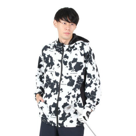 ニューバランス（new balance）（メンズ）ゴルフウェア アウター 撥水 ソフトシェル フルジップ フー...