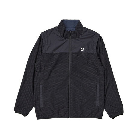 ブリヂストンゴルフ（BRIDGESTONE GOLF）（メンズ）ゴルフウェア フリース4WAYブルゾン FGM03DBKM