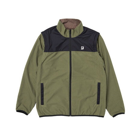 ブリヂストンゴルフ（BRIDGESTONE GOLF）（メンズ）ゴルフウェア フリース4WAYブルゾン FGM03DKHLL