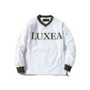 リュクスエイケイエムプラス(LUXEAKMPLU)(メンズ)ゴルフウェア VENTILATED VネックロングスリーブTシャツ LAO-24056white