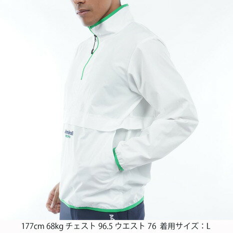 アドミラル ゴルフ（Admiral GOLF）（メンズ）ゴルフウェア アウター 撥水 パッカブル ストレッチ ジャケット ADMA401-WHT