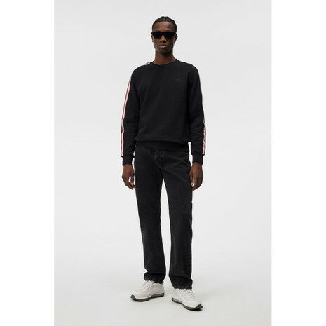 【11/16 23:59まで 全商品最大P10倍要エントリー】J.LINDEBERG（メンズ）ゴルフウェア アウター Sneaky ラバープリントクルーネック 071-39912