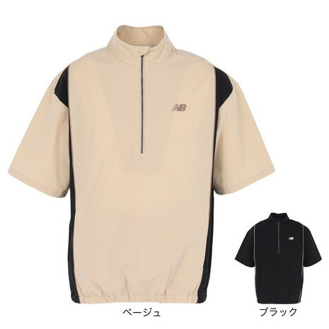 ニューバランス（new balance）（メンズ）ゴルフウェア アウター 撥水 半袖 スタンドジップ ブルゾン 012-5221002