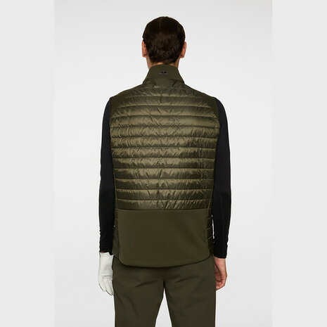 J.LINDEBERG（メンズ）ゴルフウェア Hayden Quilt ハイブリッドパデッドベスト 071-44076-25AW