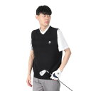 【7/18限定 最大1万Pバック要エントリー&抽選】ブリヂストンゴルフ(BRIDGESTONE GOLF)(メンズ)ゴルフウェア Vネックベスト EGM01CBK