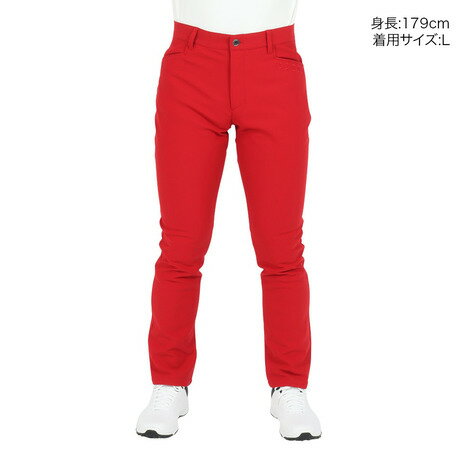 クランク（CLUNK）（メンズ）ゴルフウェア 撥水 保温 裏シャギーパンツ CL5NTD20 RED