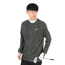 ナイキ(NIKE)(メンズ)ゴルフウェア ツアー ゴルフクルー ドライフィット 長袖トップ DR5285-060
