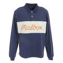 }{StiMalbon GlolfjiYjStEFA Murray Long Sleeve Polo |Vc M-7609-NVY