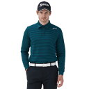 【楽天スーパーSALE さらに最大P10倍】スリクソン(SRIXON)(メンズ)ゴルフウェア 裏起毛 HEAT NAVI バイカラーボーダーロングスリーブシャツ RG4FLS07M GR00(4)