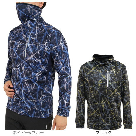 オークリー（OAKLEY）（メンズ）ゴルフウェア ストレッチ 裏起毛 吸汗 速乾 OAK CR MX HI NECK 長袖Tシャツ FOA404249