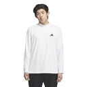アディダス(adidas)(メンズ)ゴルフウェア バックグラフィック モックネック長袖ポロシャツ JVV08-JL7941 W