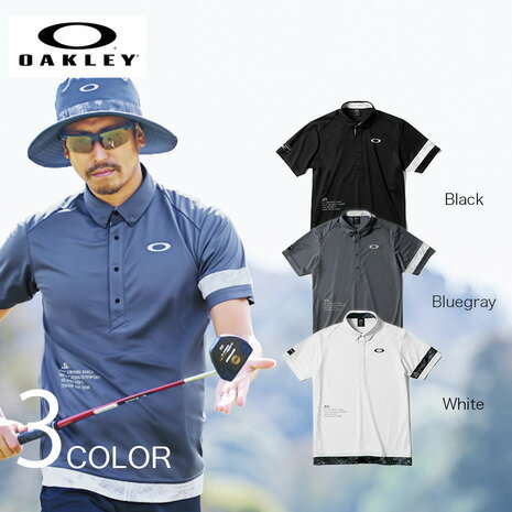 【6万円以上6,000円OFFクーポン 4/24 20時から28h限定】オークリー（OAKLEY）（メンズ）ゴルフウェア STALWART BLK シャツ FOA406770