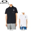 【7/18限定 最大1万Pバック要エントリー&抽選】オークリー(OAKLEY)(メンズ)ゴルフウェア 吸汗速乾 接触冷感 SKULL SLEEK ストライプ半袖シャツ FOA407672