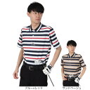 トミー ヒルフィガー ゴルフ(TOMMY HILFIGER GOLF)(メンズ)ゴルフウェア 吸水速乾 マルチボーダー 半袖ポロシャツ THMA506(4)