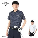 キャロウェイ(CALLAWAY)(メンズ)ゴルフウェア 吸汗速乾 ロゴプリント 鹿の子 半袖 ポロシャツ C25234103