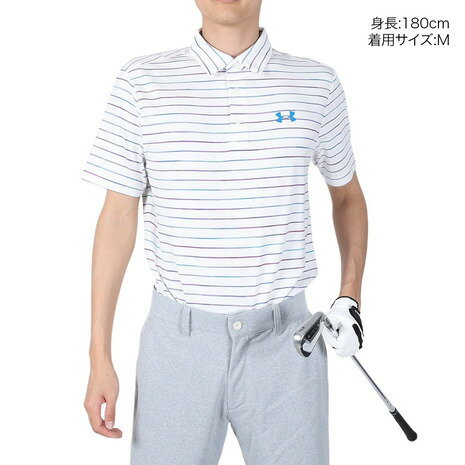 アンダーアーマー（UNDER ARMOUR）（メンズ） ゴルフウェア 春夏 吸汗速乾 UVカット 高通気 プレーオフ 半袖ポロシャツ2.0 1327037