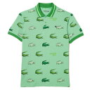 ラコステ 【5%OFFクーポン4/30限定 2点以上購入】ラコステ（LACOSTE）（メンズ）ゴルフウェア ウルトラドライ総柄ポロシャツ DH5181-10-BT2