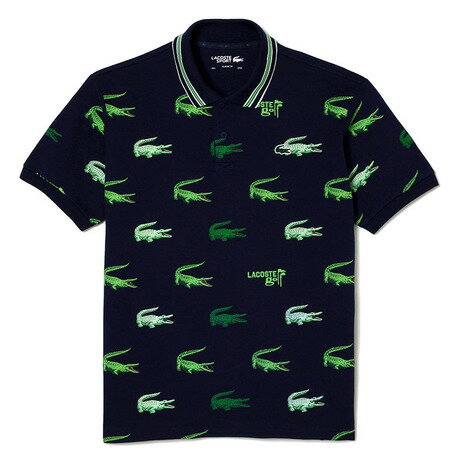 ラコステ ラコステ（LACOSTE）（メンズ）ゴルフウェア ウルトラドライ 総柄ポロシャツ DH5181-10-XIF