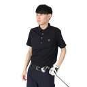 セントアンドリュース(ST.ANDREWS)(メンズ)ゴルフウェア ふくれジャガードロゴ半袖ポロシャツ 042-5160251-010