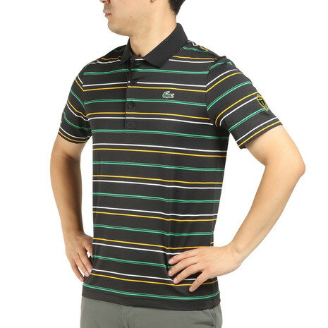 ラコステ 【1,500円OFFクーポン 6/5限定 2万円以上購入】ラコステ（LACOSTE）（メンズ）ゴルフウェア プレジデンツカップインターナショナルチーム ボーダーポロシャツ DH8192L-QPD