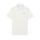 ラコステ(LACOSTE)(メンズ)ゴルフウェア ミニマム総柄プリントゴルフポロシャツ DH5175-104KF