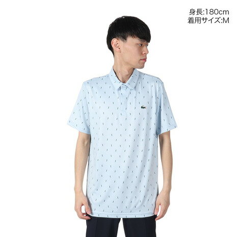 ラコステ（LACOSTE）（メンズ）ゴルフウェア ミニマム総柄プリント ポロシャツ DH5175-10EPI