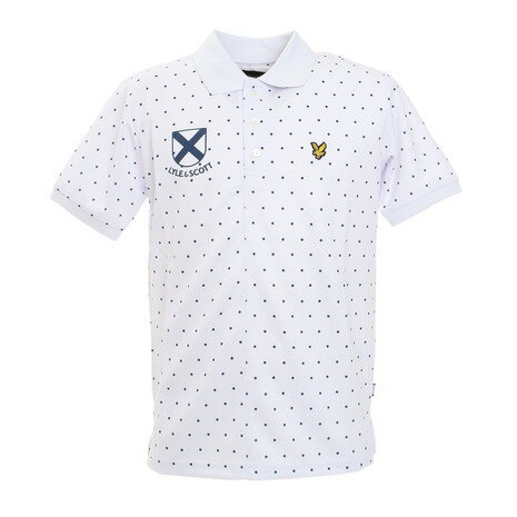 【8/23まで期間限定 最大6,000円OFFクーポン！】ライルアンドスコット（LYLE&SCOTT） ゴルフウェア PIQUE 半袖ポロシャツ LSM-0A-AP04-WHITE （メンズ）