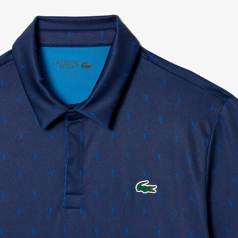 ラコステ（LACOSTE）（メンズ）ゴルフウェア ミニマム総柄プリントゴルフポロシャツ DH5175-10FMP