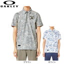 【7/18限定 最大1万Pバック要エントリー&抽選】オークリー(OAKLEY)(メンズ)ゴルフウェア 吸汗速乾 SKULL GEO FOLIAGE 半袖シャツ FOA407598