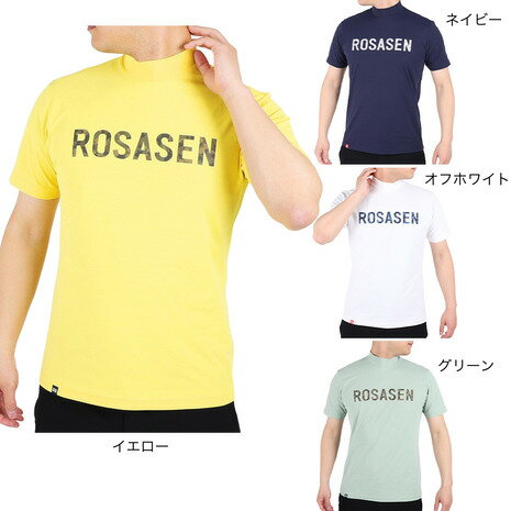 ロサーセン ゴルフウェア メンズ ROSASEN（メンズ）ゴルフウェア 半袖 メンズ ソロナ天竺半袖モックネックシャツ 044-28242