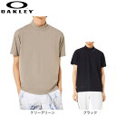 【7/18限定 最大1万Pバック要エントリー&抽選】オークリー(OAKLEY)(メンズ)ゴルフウェア 吸汗速乾 接触冷感 SKULL SYNCHRONISM モックネック半袖シャツ FOA407671