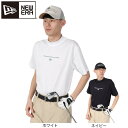 ニューエラ(NEW ERA)(メンズ、レディース)ゴルフウェア 吸汗速乾 抗菌 半袖 ミッドネック 鹿の子 Tシャツ Circle OOTTF 14391497 14391498(4)