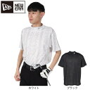 【7/15限定 最大1万Pバック要エントリー&抽選】ニューエラ(NEW ERA)(メンズ)ゴルフウェア 吸汗速乾 半袖 鹿の子 ミッドネック Tシャツ Bandana All Over 14391502 14391503