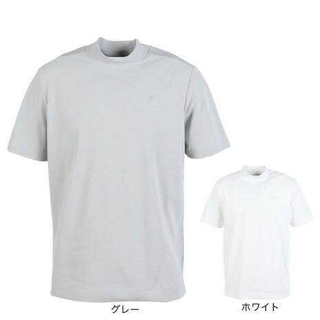 トミーアーマー（Tommy Armour）（メンズ）ゴルフウェア 吸汗速乾 半袖モックネックシャツ 防虫プリント TAJMV25S030011