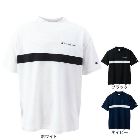 チャンピオン（CHAMPION）（メンズ）ゴルフ 半袖 メンズ モックネックシャツ C3-CG302