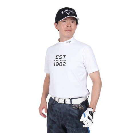 キャロウェイ（CALLAWAY）（メンズ）ゴルフウェア 半袖 モックネックシャツ C24234102-1030