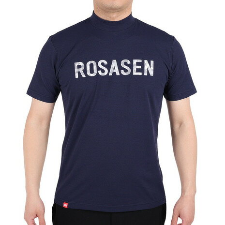 ROSASEN（メンズ）ゴルフウェア 半袖 メンズ ソロナ天竺半袖モックネックシャツ 044-28242