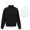 マンシングウエア(MUNSING WEAR)(メンズ)モックネック ゴルフ メンズ ストレッチ ハーフジップカットソー MG5SSW82M