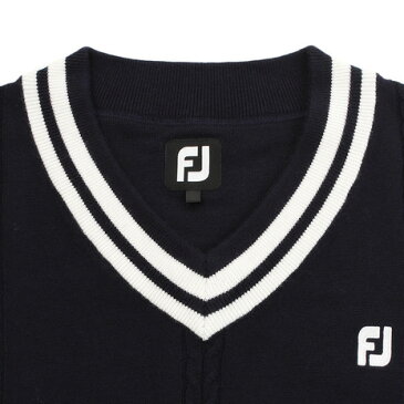 フットジョイ(FootJoy) Vネック ケーブルニットベスト FJ-F18-M03 85931NV (Men's)