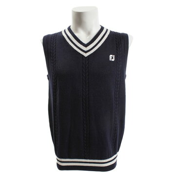 フットジョイ(FootJoy) Vネック ケーブルニットベスト FJ-F18-M03 85931NV (Men's)