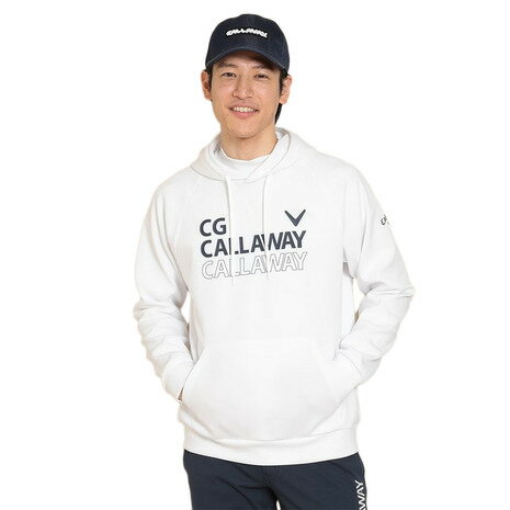 キャロウェイ 【5%OFFクーポン 5/15限定 2点以上購入】キャロウェイ（CALLAWAY）（メンズ）ゴルフウェア プルオーバースウェットパーカー C24117102-1030