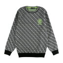 ジーフォア(G FORE)(メンズ)ゴルフウェア G monogram 長袖クルーネックプルオーバーニット 073215710-0005
