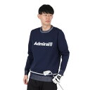 【7/18限定 最大1万Pバック要エントリー&抽選】アドミラル ゴルフ(Admiral GOLF)(メンズ)ゴルフウェア フラッグロゴ クルーネックセーター ADMA452-NVY