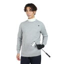 【7/18限定 最大1万Pバック要エントリー&抽選】ルコックスポルティフ(lecoqsportif)(メンズ)ゴルフウェア 地柄 長袖 セーター LG4FST01M GY00
