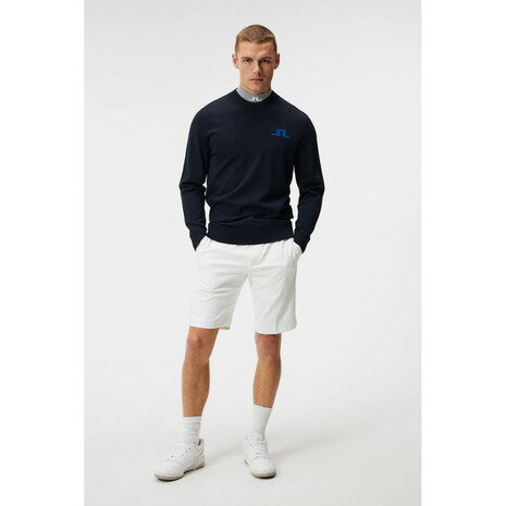 【11/4 20時スタート さらに最大P10倍】J.LINDEBERG（J.LINDEBERG）（メンズ）ゴルフウェア 長袖 ロゴクルーネックセーター 071-19916-098