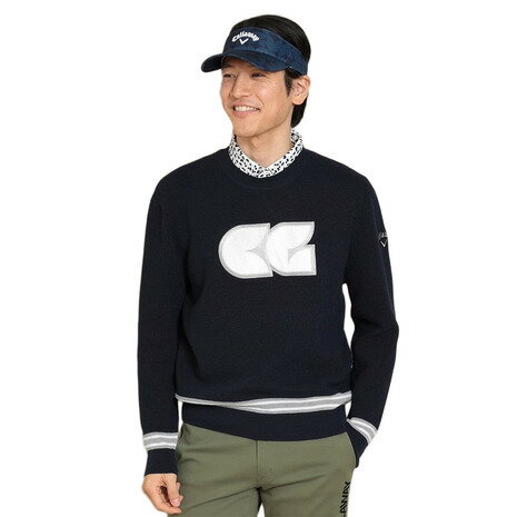 キャロウェイ（CALLAWAY）（メンズ）ゴルフウェア クルーネックニット C24118101-1120