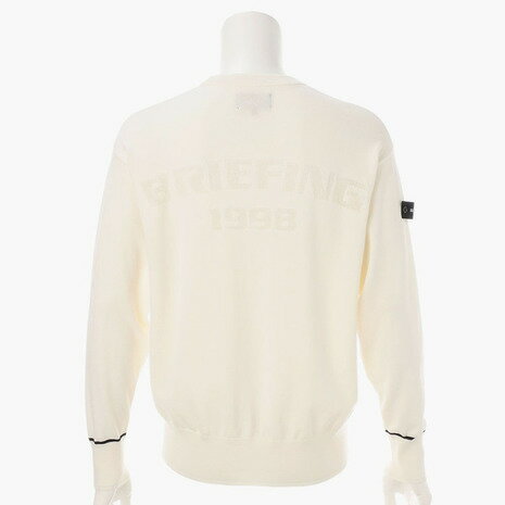 ブリーフィング（BRIEFING）（メンズ）ゴルフウェア ビッグロゴ クルーネック ニット 長袖セーター BRG251M16-000